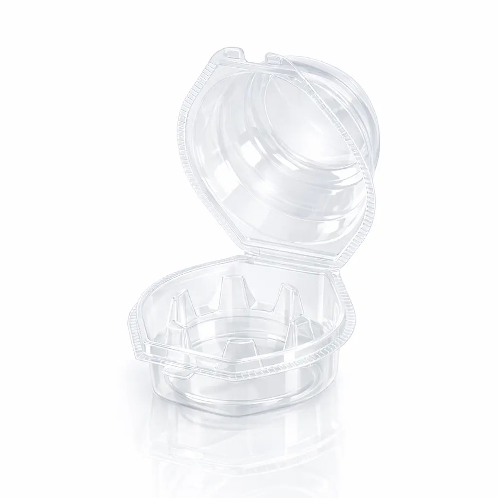 1-Count Cupcake Container Empty Open View