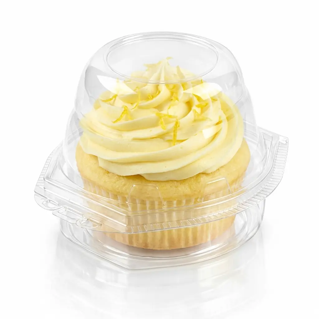 1-Count Cupcake Container with Lemon Cream Cupcake