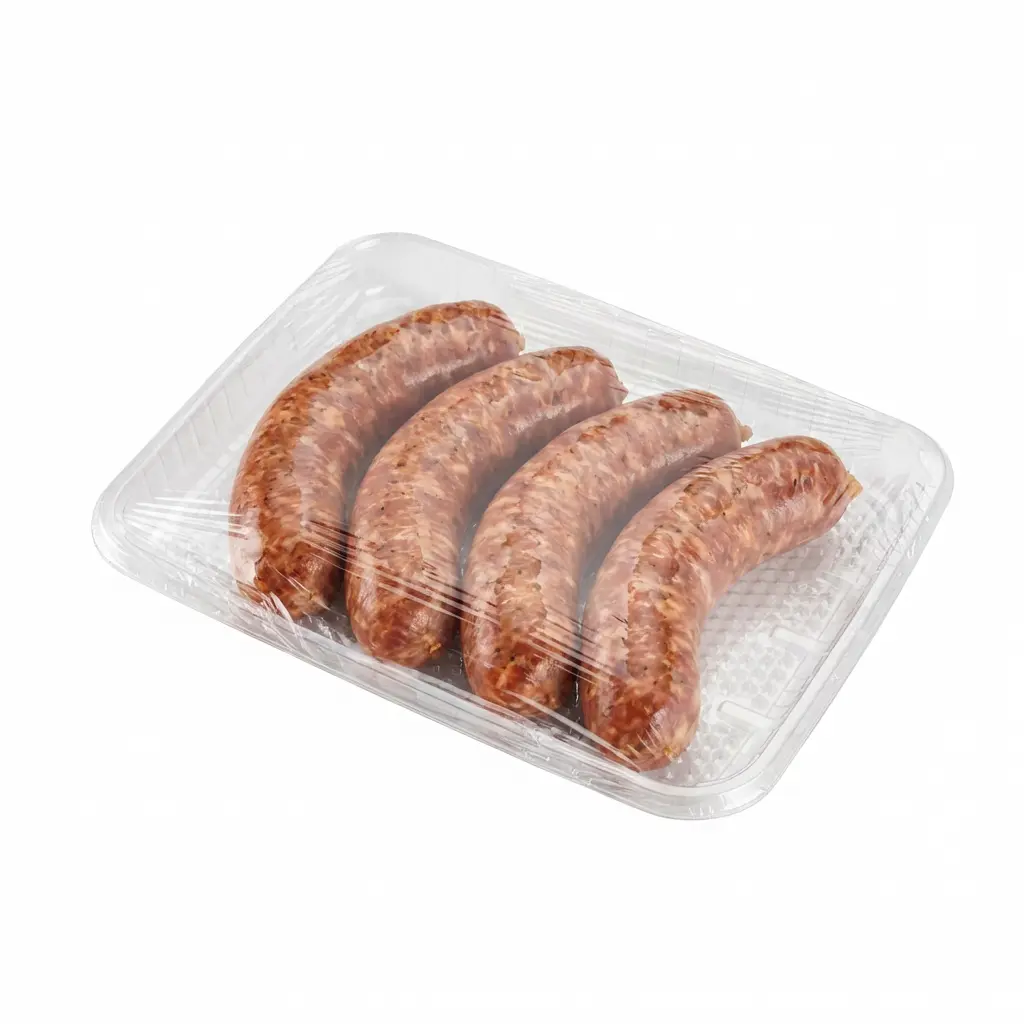 11 14 x 8 78 x 1 18 Clear PET Meat Tray Italian Sausage Retail Pack