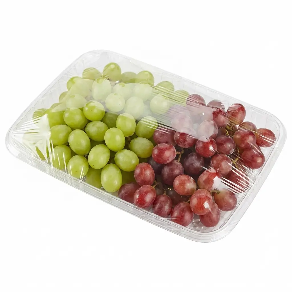13 x 9 78 x 1 18 Clear PET Meat Tray Grape Retail Pack