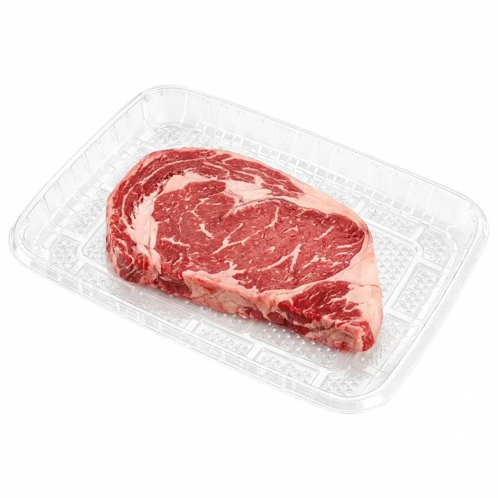 13 x 9 78 x 1 18 Clear PET Meat Tray Single Steak Pack
