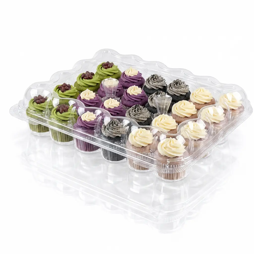 24-Count Mini Cupcake Container Asian-Inspired Assortment