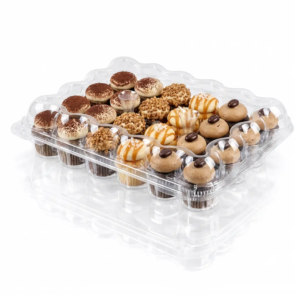 24-Count Mini Cupcake Container Café Flavor Assortment