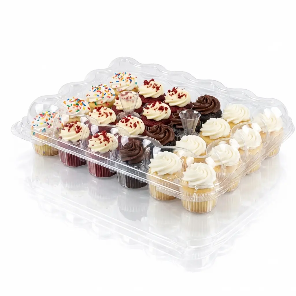 24-Count Mini Cupcake Container Classic American Assortment