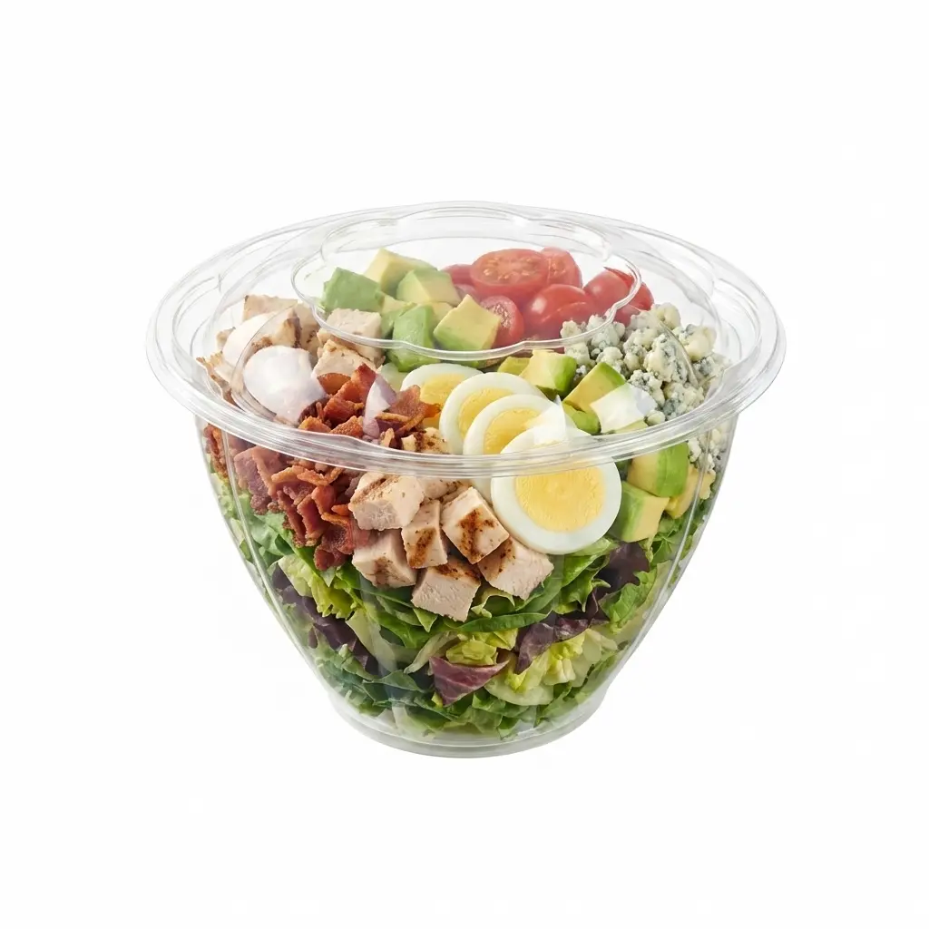 48OZ PET Salad Bowl for Deluxe Cobb Salad
