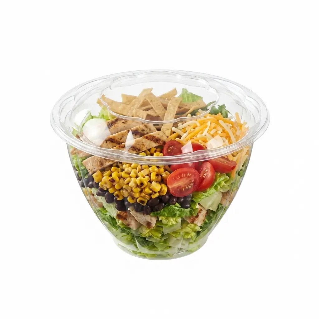 48OZ PET Salad Bowl for Southwest Chicken Salad