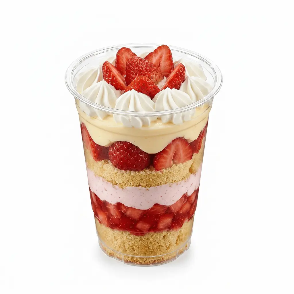 78mm-9oz-clear-pet-rpet-cold-cup-strawberry-shortcake-dessert 78mm 9oz clear PET rPET cold cup for strawberry shortcake dessert