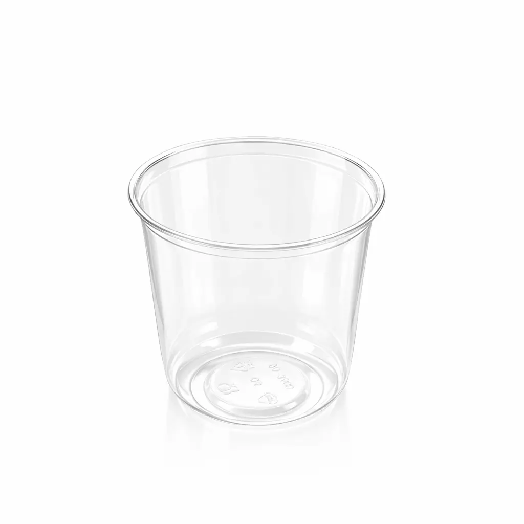 90mm 10oz 300ml clear PET/RPET cold cup for iced coffee, fruit tea, desserts, and small cold drinks