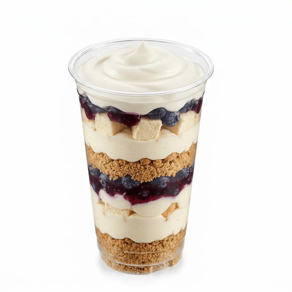 90mm-20oz-600ml-clear-pet-rpet-cold-cup-blueberry-cheesecake-parfait 90mm 20oz 600ml clear PET/RPET cold cup for blueberry cheesecake parfait and chilled dessert cups
