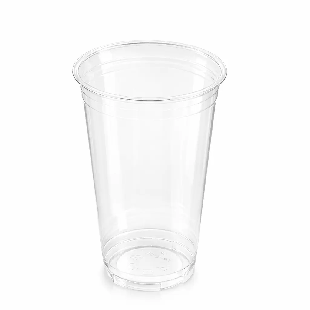 90mm 20oz 600ml clear PET/RPET cold cup for iced coffee, smoothies, tea, juice, and refreshers
