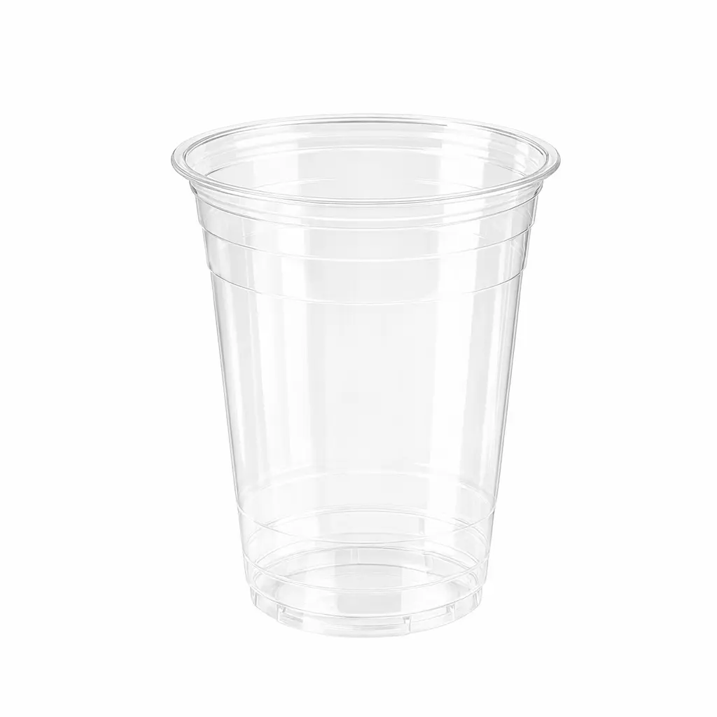 16 oz PET/RPET clear cold cup empty product display