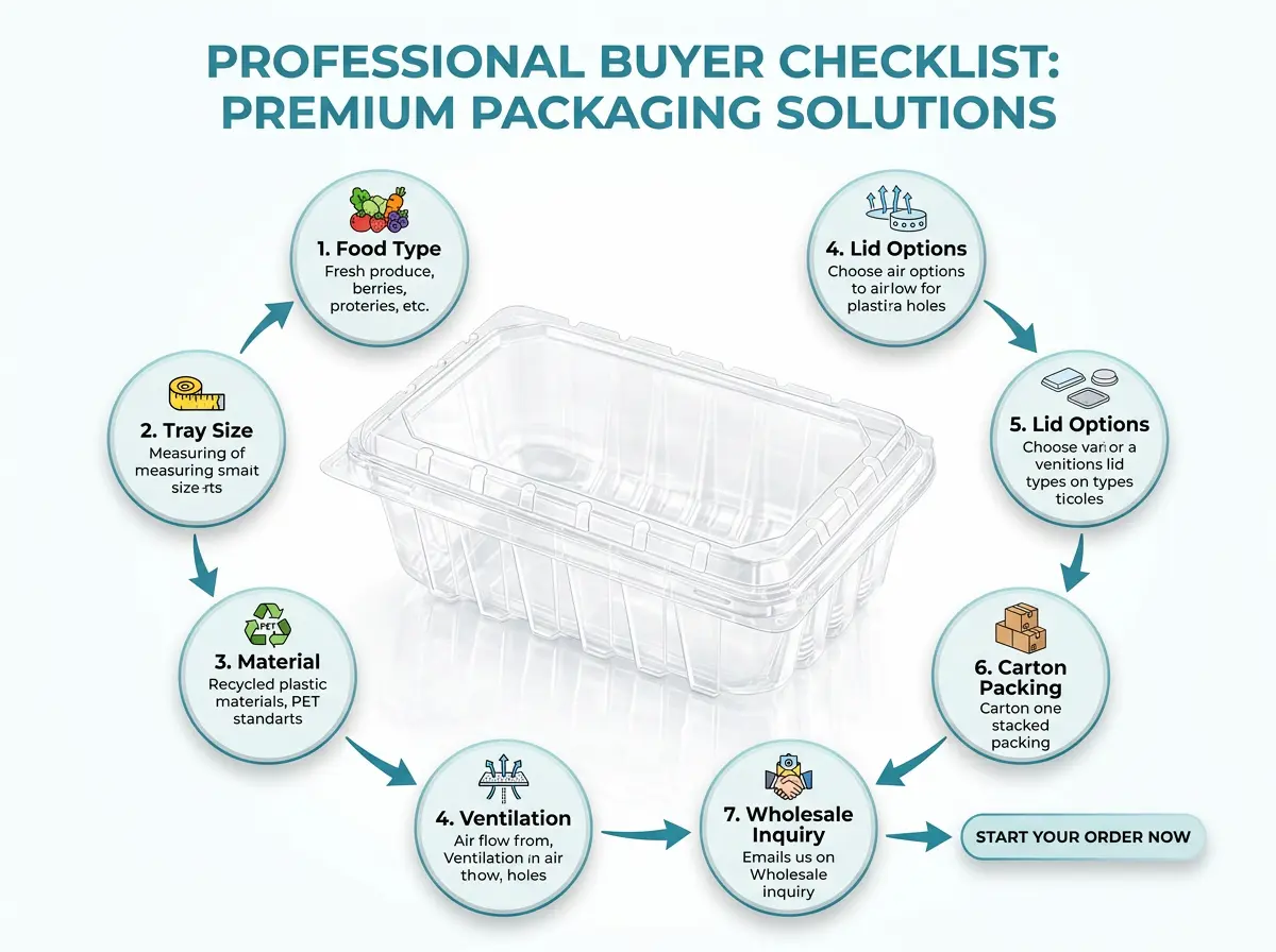 Professional buyer checklist for choosing premium wholesale produce packaging solutions