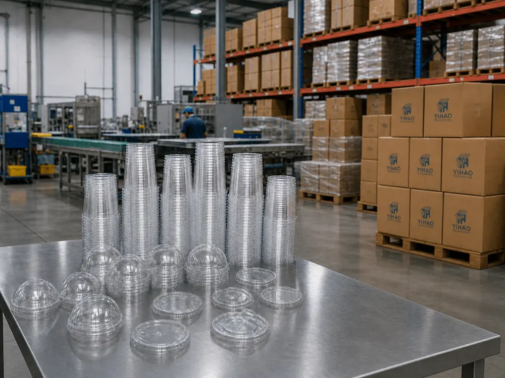 Best Dome Lids for Retail Display, Takeaway, and Chilled Food 9 Clear PET dome lid cups, flat lids, and sip-through lids for wholesale sourcing and factory supply