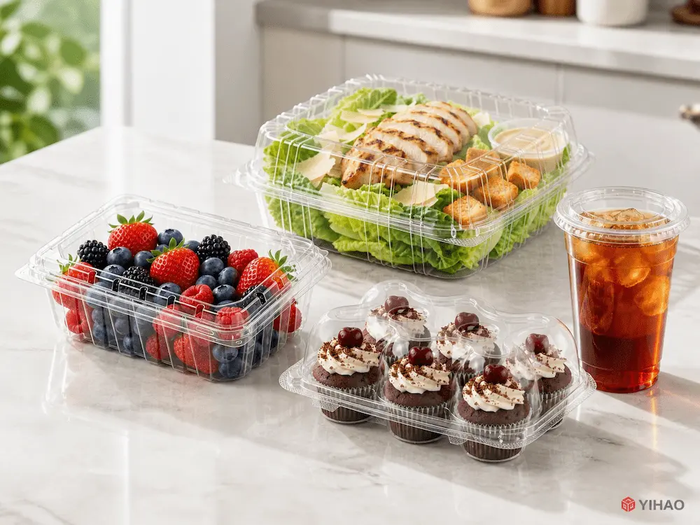 Complete Guide to Food Packaging Budget Planning for Samples, Trial Orders, and Wholesale Supply 1 Clear PET food packaging for berries, salads, desserts, and cold drinks