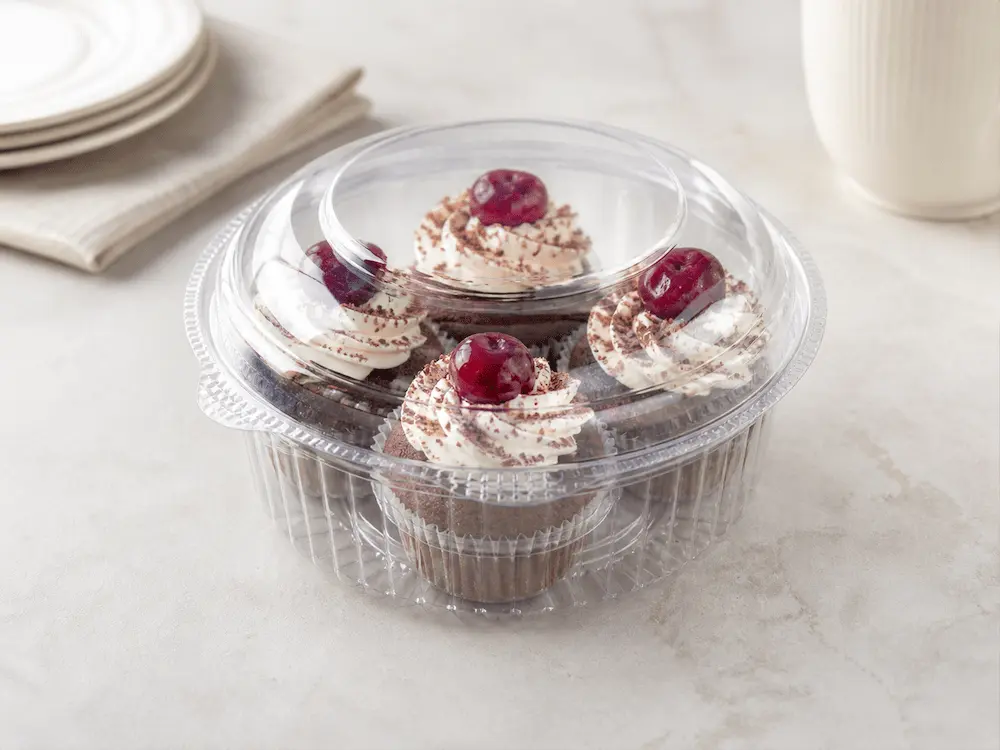 Complete Guide to Food Packaging Budget Planning for Samples, Trial Orders, and Wholesale Supply 5 Clear PET round dessert container for cupcakes and bakery packaging