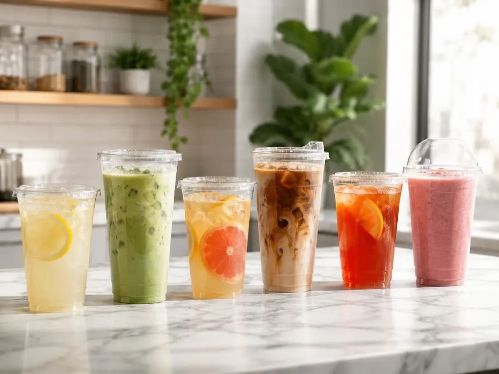 Compostable Cold Cups: Buyer Guide for Food Packaging Teams 14 Compostable cold cups for iced coffee, matcha, lemonade, fruit tea, and smoothies