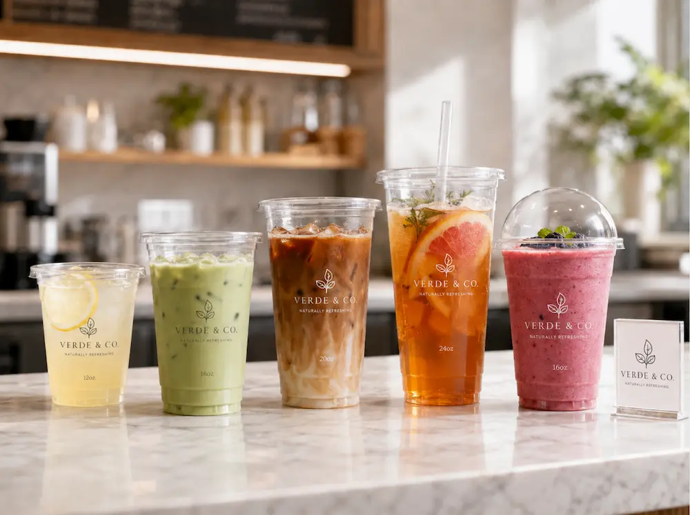 Wholesale Eco Friendly Cold Cups: Manufacturer and Supplier Checklist 7 Custom branded eco friendly cold cups for lemonade, matcha, cold brew, fruit tea, and smoothies