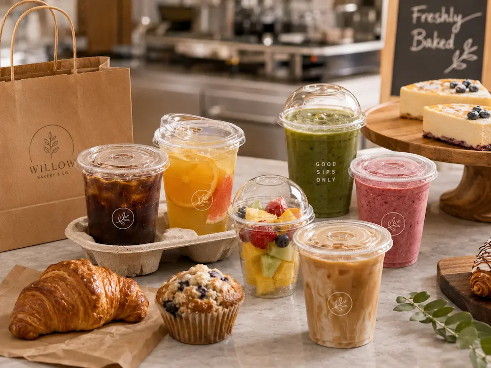 PLA Compostable Cold Cups Complete Guide 3 PLA compostable cold cups for bakeries, cafes, and takeaway drinks