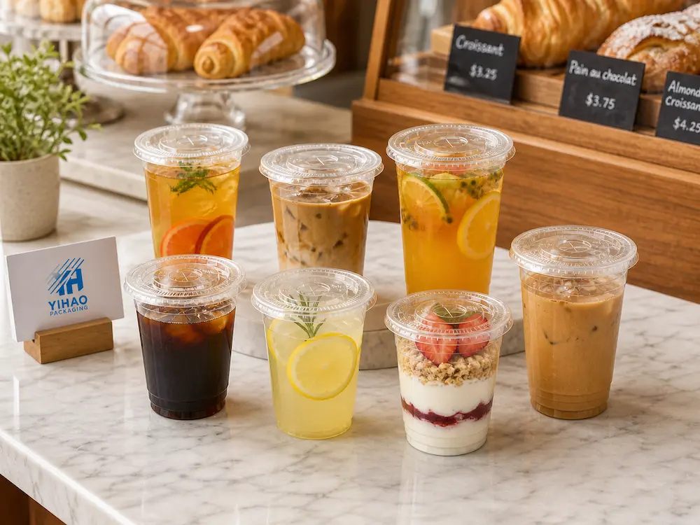 Wholesale PP Cups for Supermarkets, Cafes, Bakeries, and Foodservice Brands 3 Wholesale PP cups for supermarkets, cafes, bakeries, and foodservice cold drink and food packaging