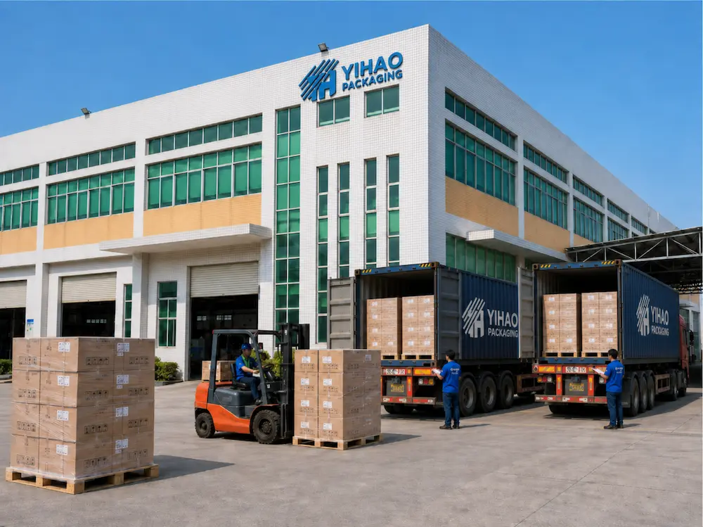 YIHAO Packaging factory loading biodegradable cold cup cartons for wholesale export