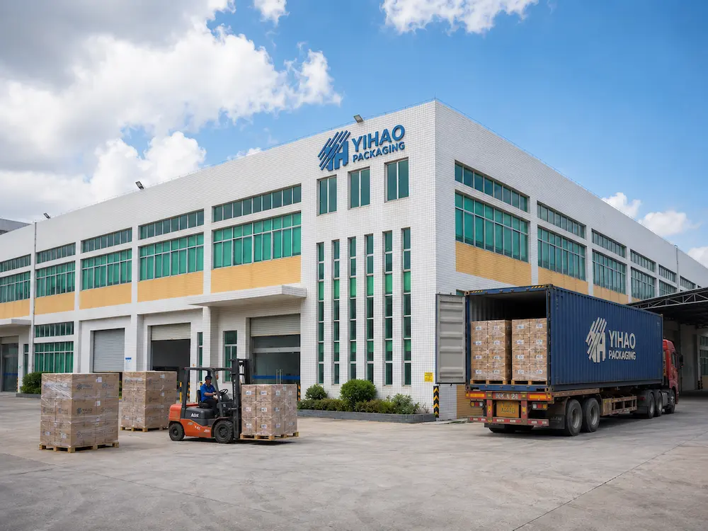 YIHAO packaging factory loading wholesale cold cup orders for export
