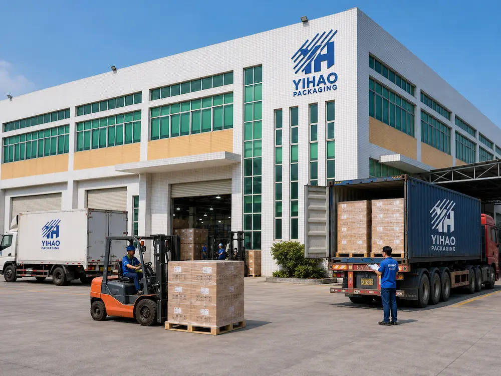 YIHAO Packaging factory loading wholesale PLA cup orders for export