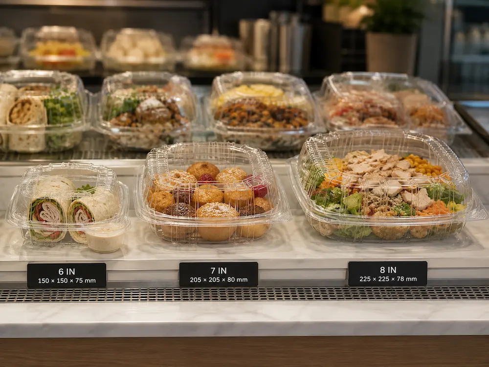 Fruit Deli Containers: Buyer Guide for Food Packaging Teams 6 Clear deli containers for salads wraps bakery portions and chilled grab and go foods