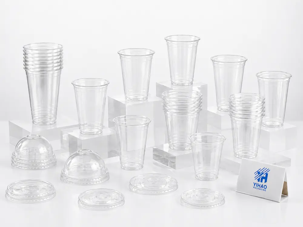 Wholesale Cold Cup Manufacturer Guide for Beverage Chains 5 Clear PET cold cup and matching lid range for wholesale beverage packaging programs