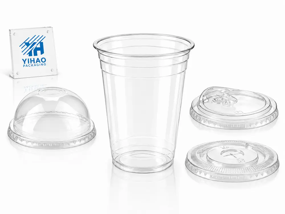 Refresher Cups vs Alternative Packaging: How Buyers Should Choose 4 Premium clear PET refresher cup with flat dome and strawless sipper lids
