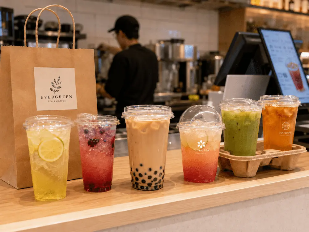 Best Boba Cups for Retail Display, Takeaway, and Chilled Food 3 Clear boba cups for takeaway milk tea, fruit tea, lemonade, and iced coffee