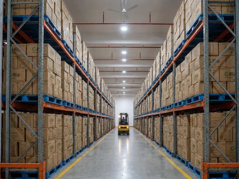Wholesale cold cup carton packing and warehouse storage for export beverage packaging supply