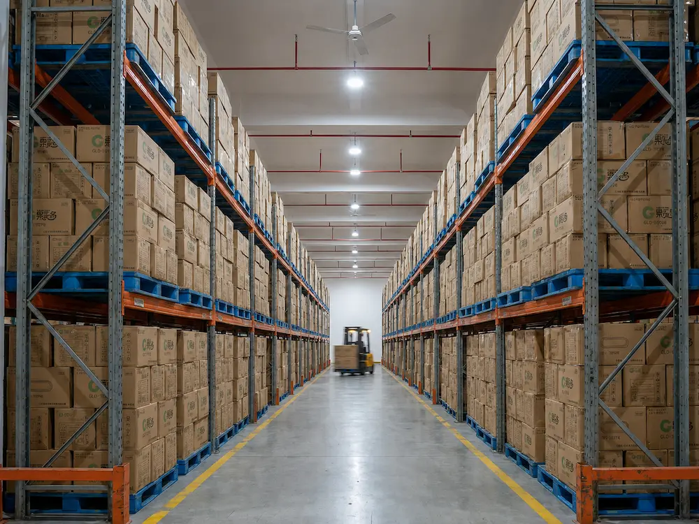 Wholesale Cold Cups: Buyer Guide for Food Packaging Teams 8 Warehouse storage for bulk food packaging cartons and wholesale cold cup supply