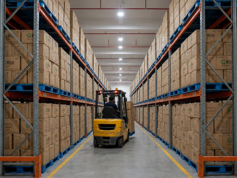 Custom PET Cups: Buyer Guide for Food Packaging Teams 8 Wholesale custom PET cup cartons stored in warehouse for export and repeat supply