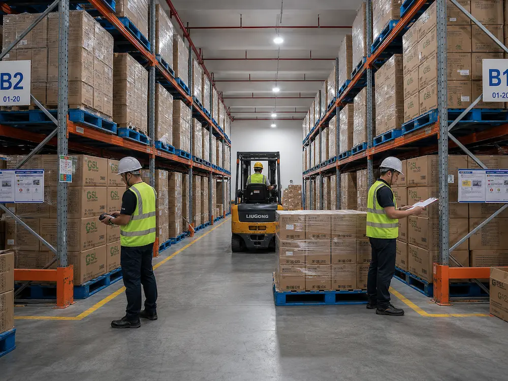 Wholesale square PET deli container warehouse storage and carton packing