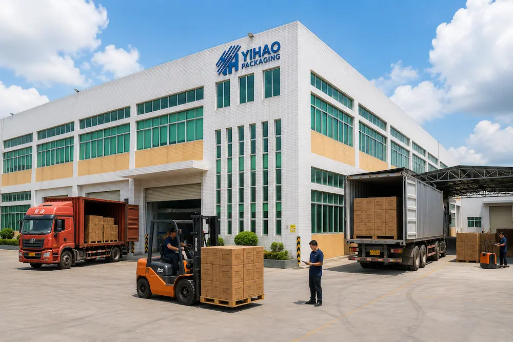 YIHAO factory loading cartons for wholesale square PET deli container orders