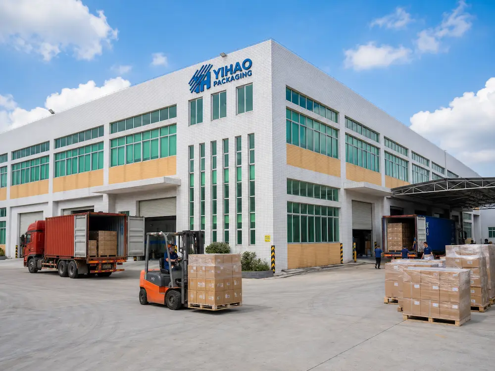 YIHAO fresh produce packaging factory with carton loading and export shipment