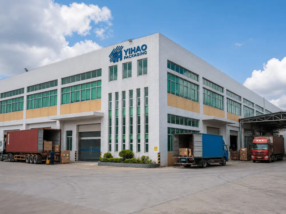 YIHAO Packaging factory exterior for wholesale PET and RPET cold drink cup manufacturing