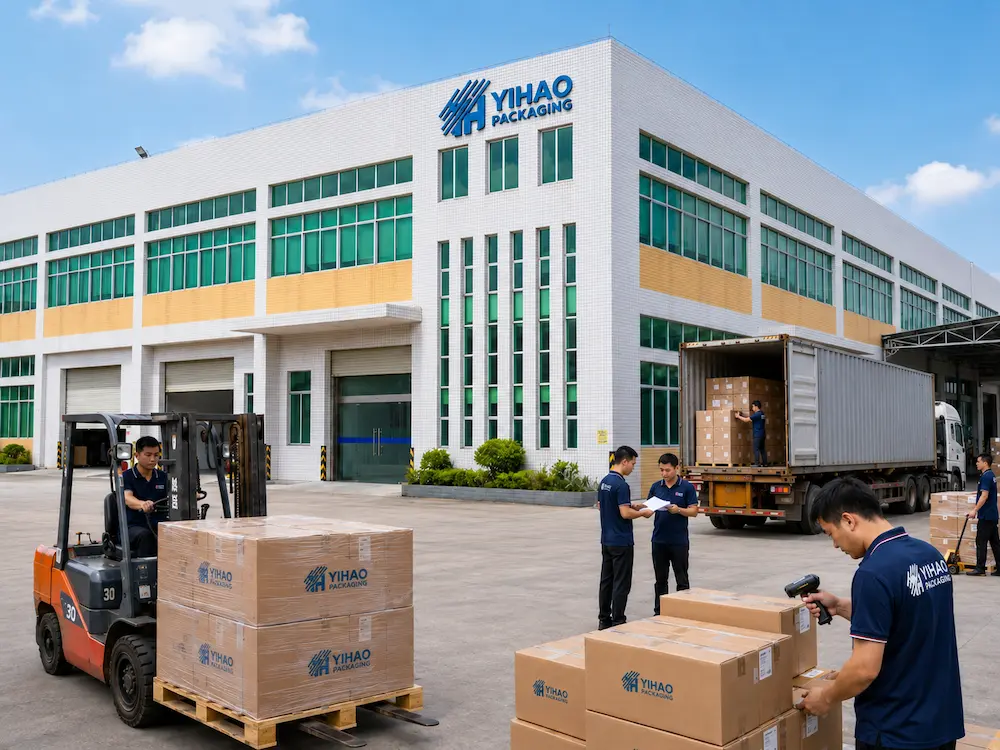 Clear Salad Bowls vs Alternative Packaging: A Buyer’s Guide for Chilled Salad Packaging 8 YIHAO packaging factory loading wholesale salad container cartons for shipment