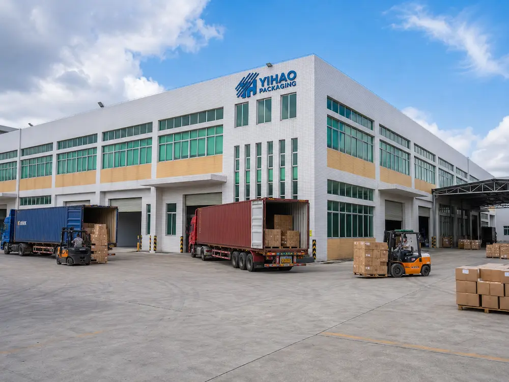 YIHAO factory exterior with export loading for wholesale square deli container packaging supply