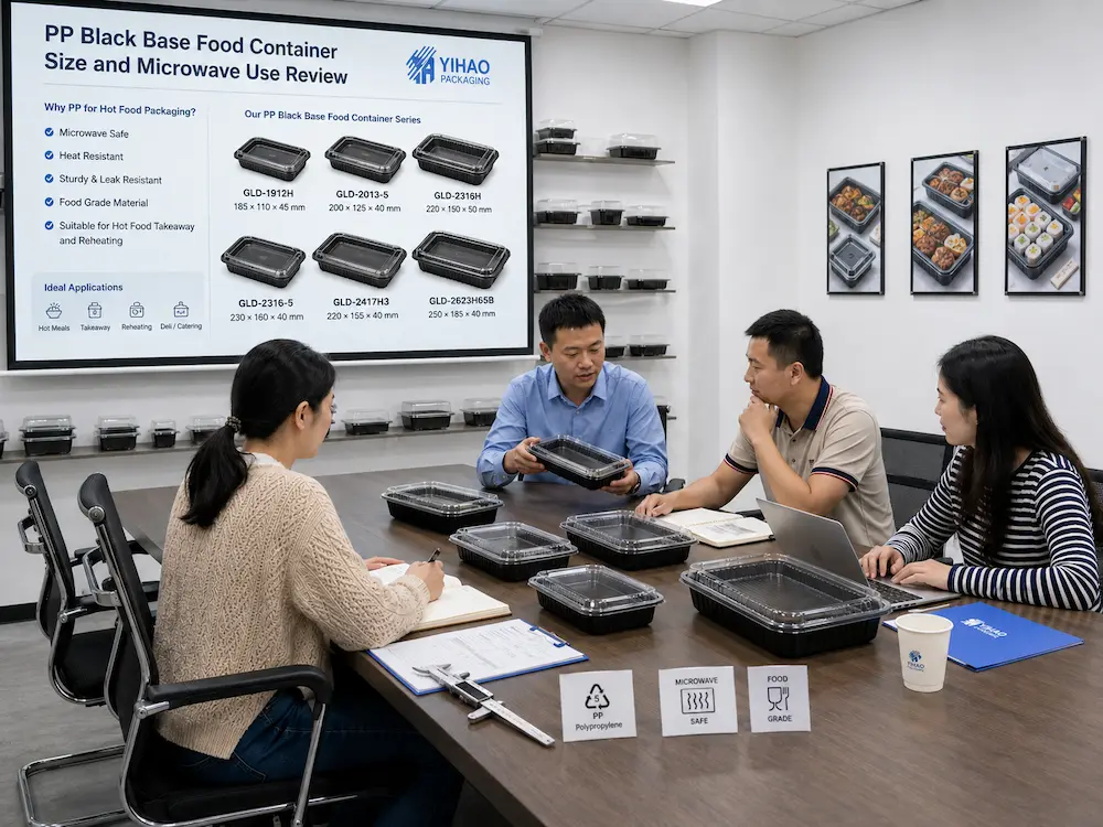 PP food container sample review for microwave use and packaging selection