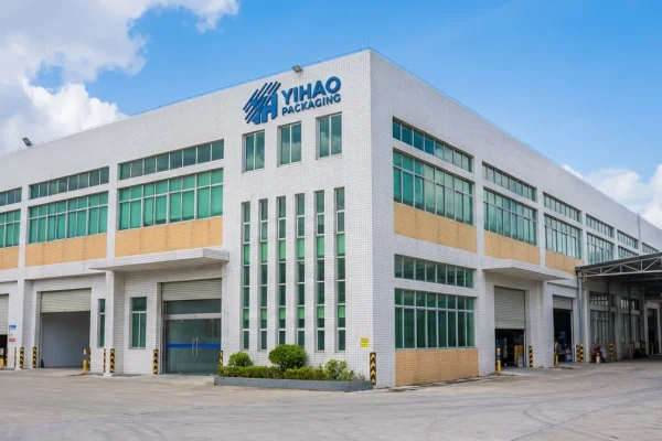 YIHAO food packaging factory exterior with modern production building and loading area